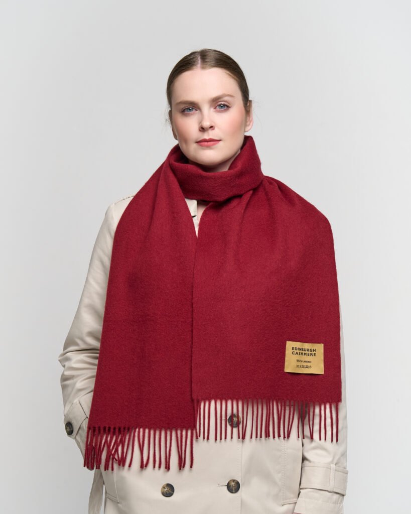Edinburgh Cashmere DC Check luxury Scottish heritage gifts UK