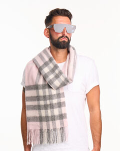 Folded Scottish cashmere scarves emphasising premium quality and lightweight warmth